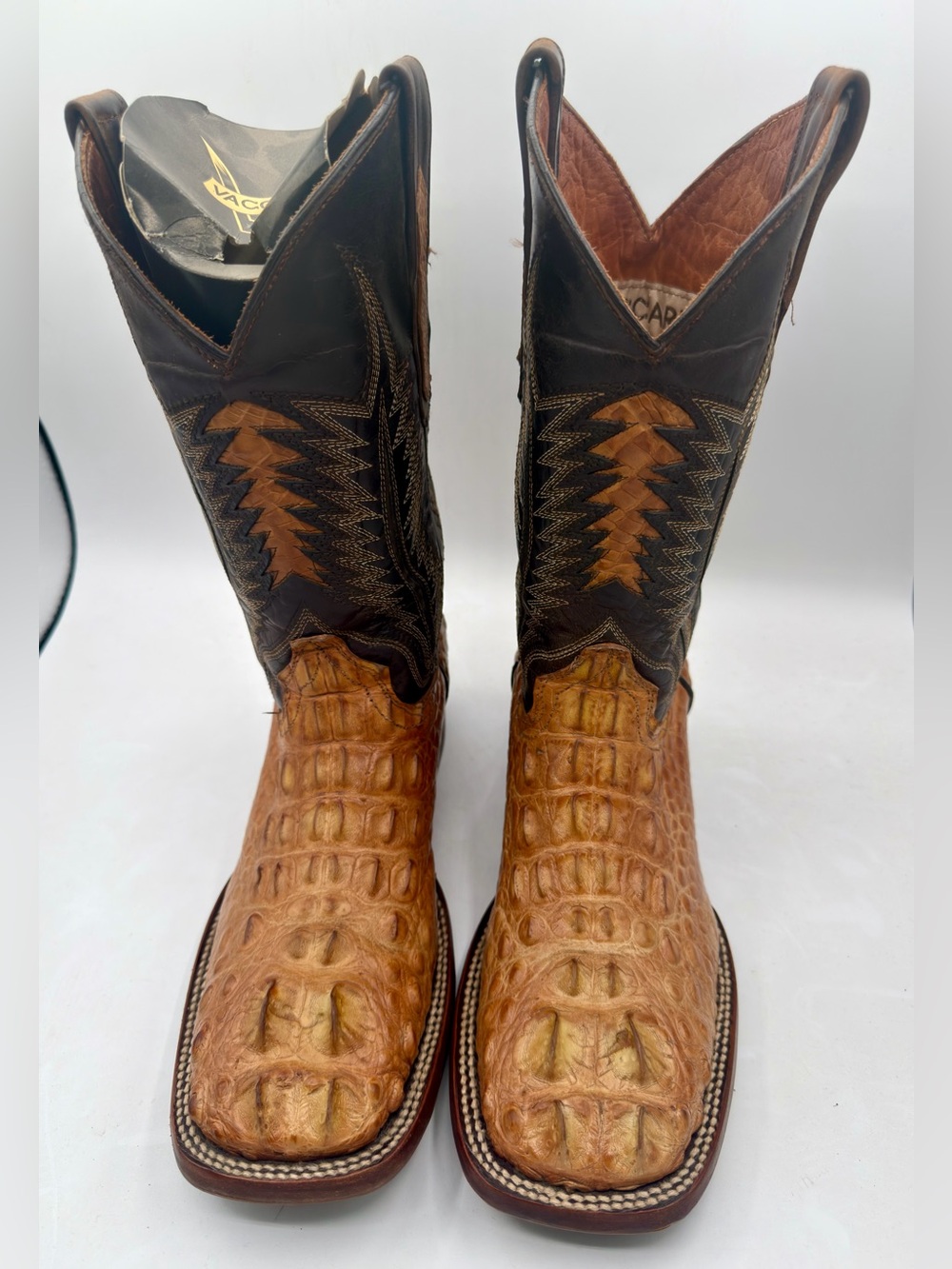 Pre-owned Mens authentic American alligator head cut,excellent conditionSIZE9EE